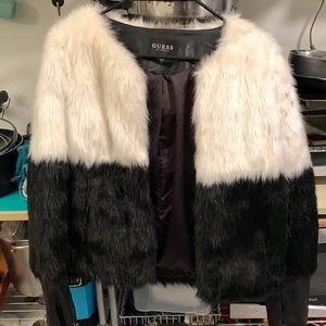 Guess faux fur